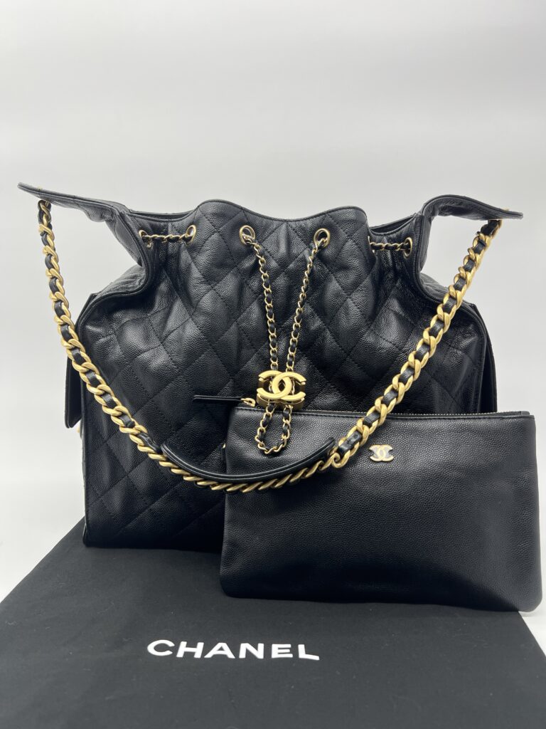 Chanel C25 Medium Caviar Black GHW