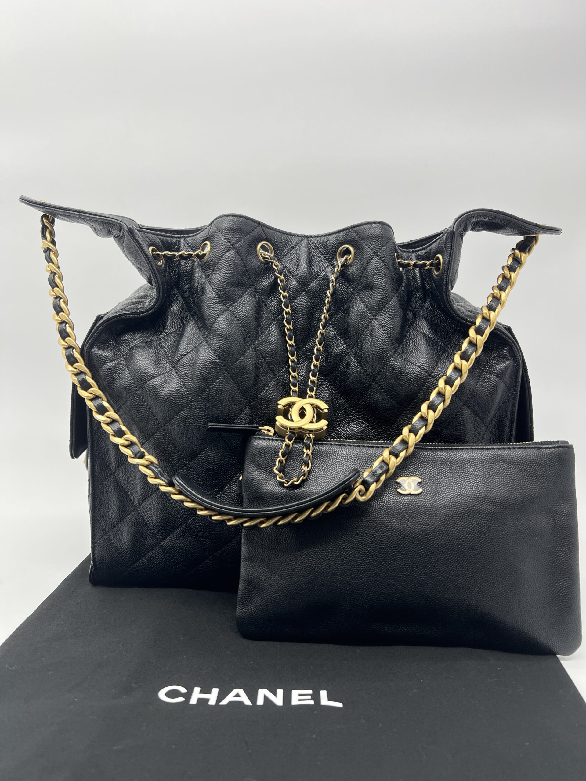 Chanel C25 Medium Caviar Black GHW