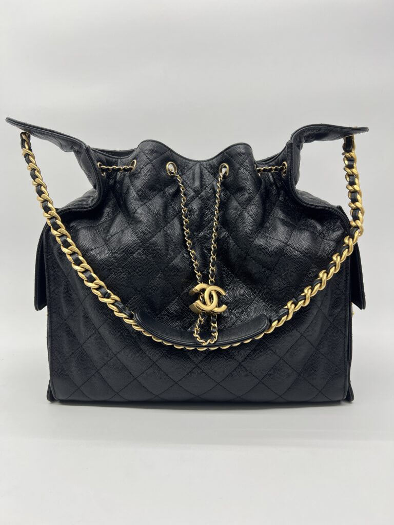 Chanel C25 Medium Caviar Black GHW