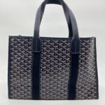 Goyard Villette Tote Bulldog Goyardine Bleu Marine