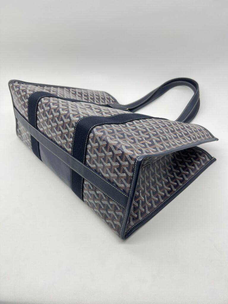 Goyard Villette Tote Bulldog Goyardine Bleu Marine