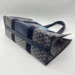 Goyard Villette Tote Bulldog Goyardine Bleu Marine