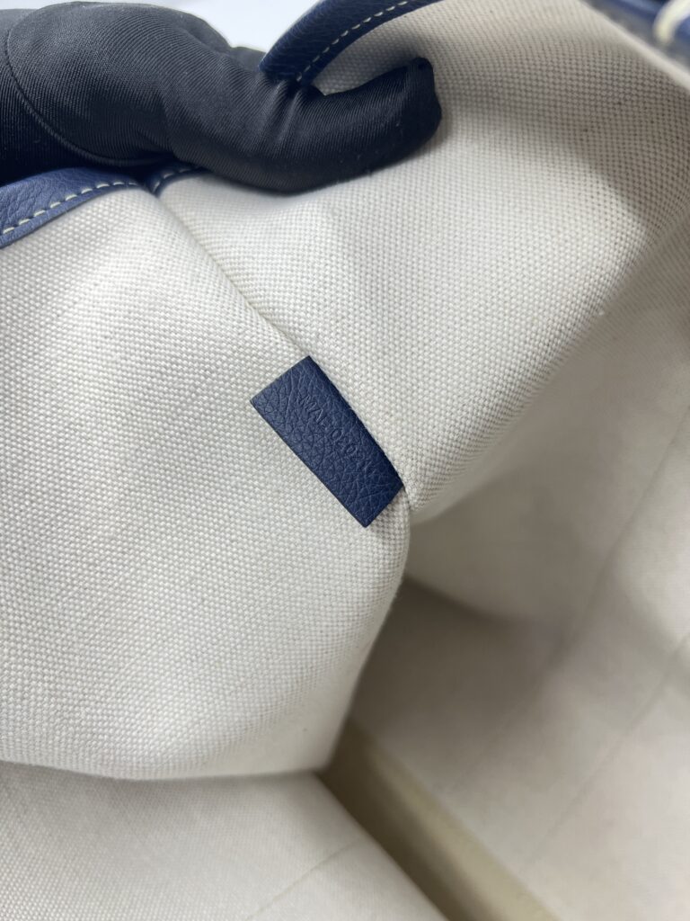 Goyard Villette Tote Bulldog Goyardine Bleu Marine