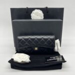 Chanel Classic Long Wallet Lambskin Black GHW