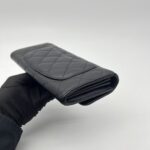 Chanel Classic Long Wallet Lambskin Black GHW