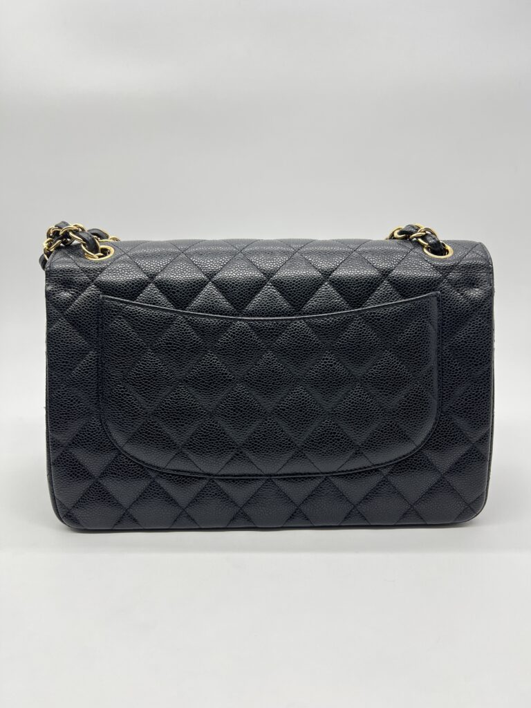 Chanel Classic Jumbo D Flap Caviar Black GHW