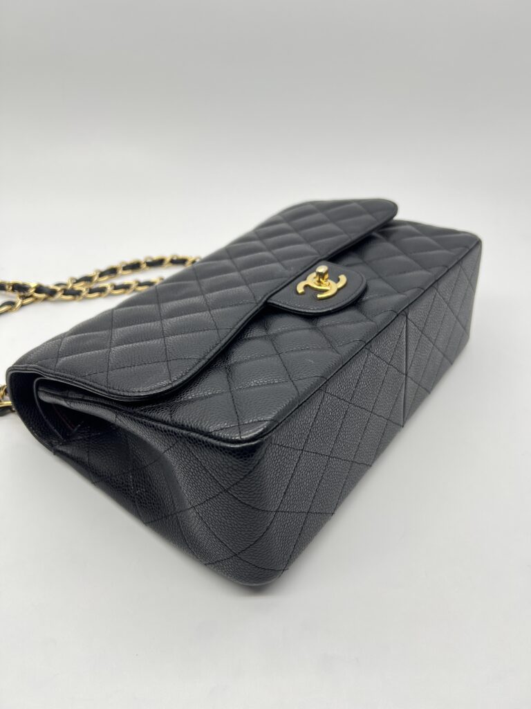 Chanel Classic Jumbo D Flap Caviar Black GHW