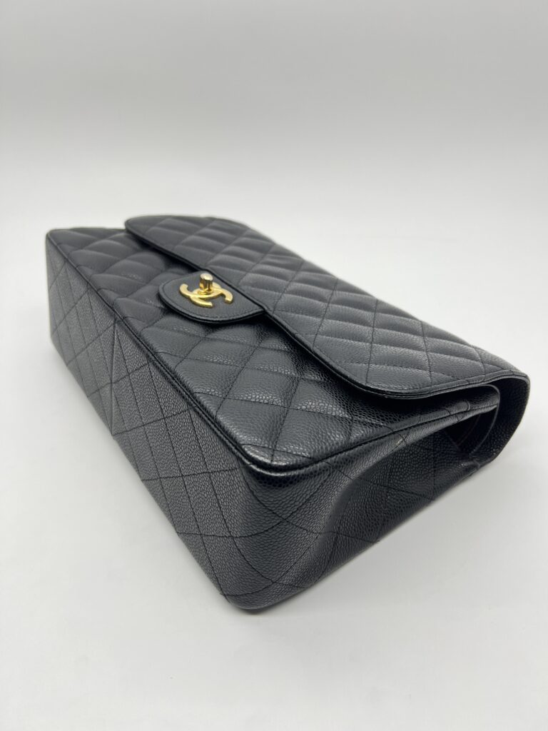 Chanel Classic Jumbo D Flap Caviar Black GHW