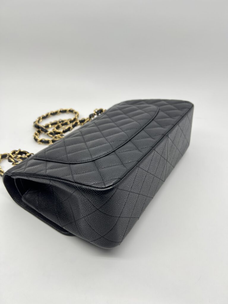 Chanel Classic Jumbo D Flap Caviar Black GHW