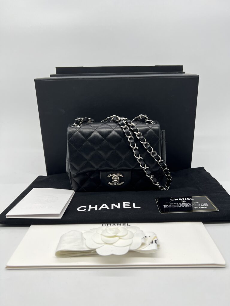 Chanel Mini Classic Flap Lambskin Black SHW