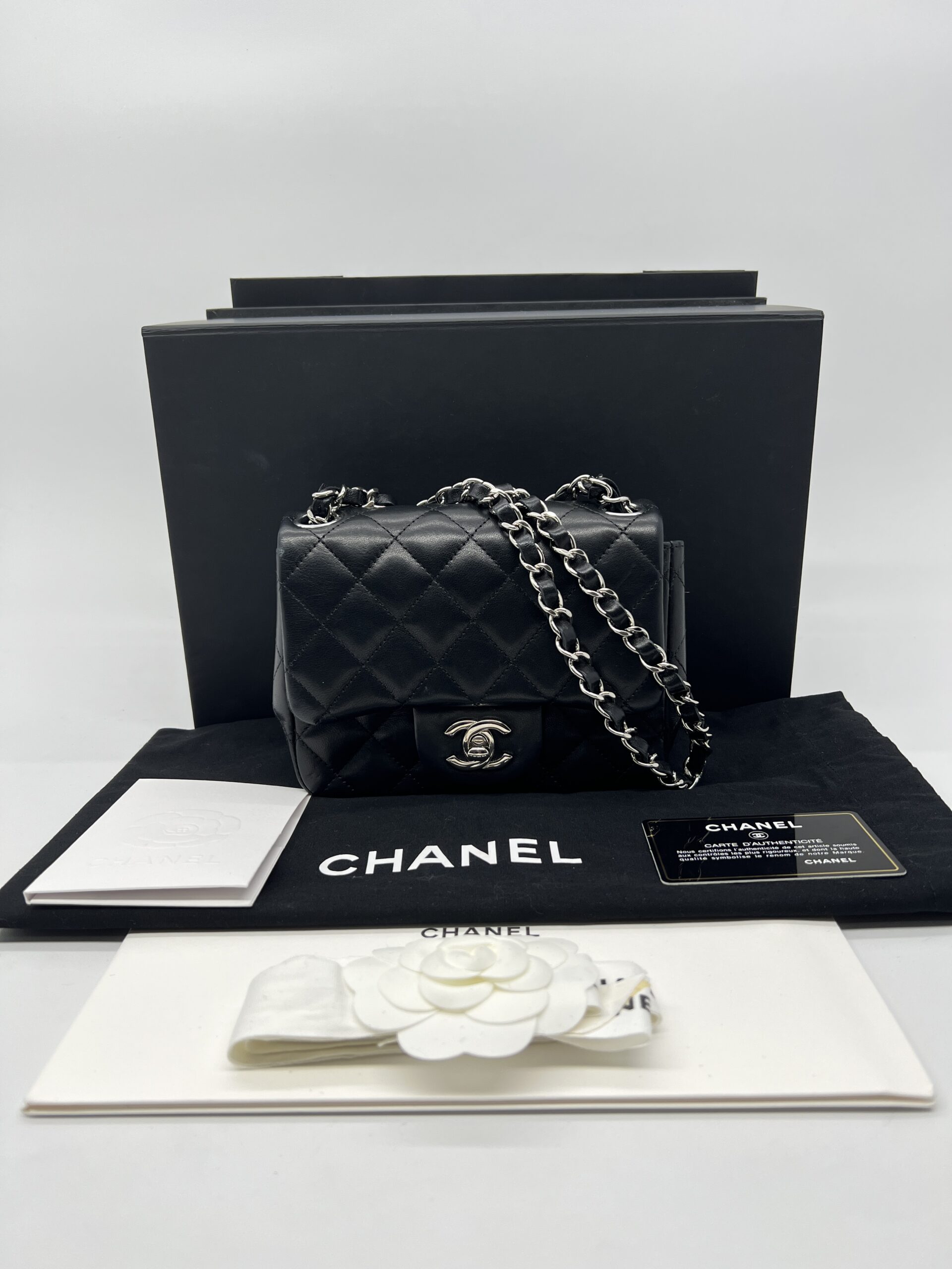 Chanel Mini Classic Flap Lambskin Black SHW