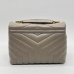 Saint Laurent Lou Lou Small Etoupe GHW