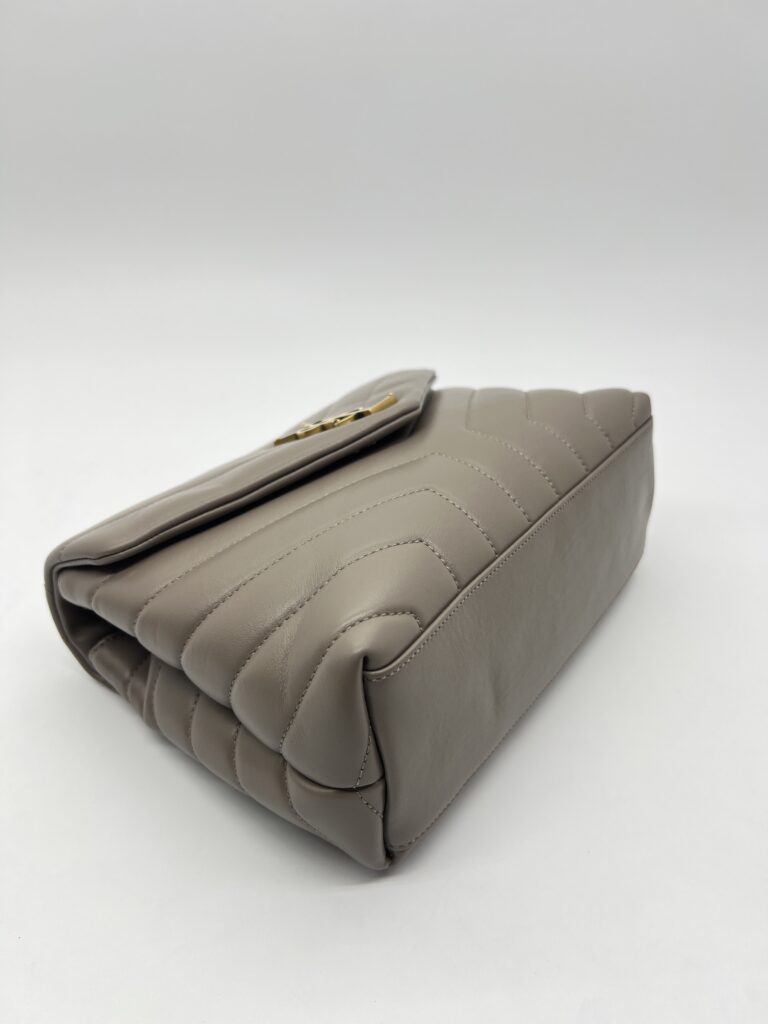 Saint Laurent Lou Lou Small Etoupe GHW