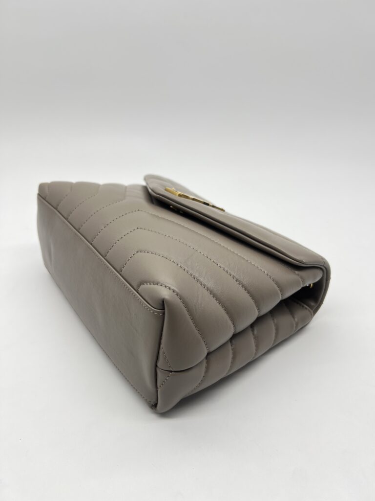 Saint Laurent Lou Lou Small Etoupe GHW