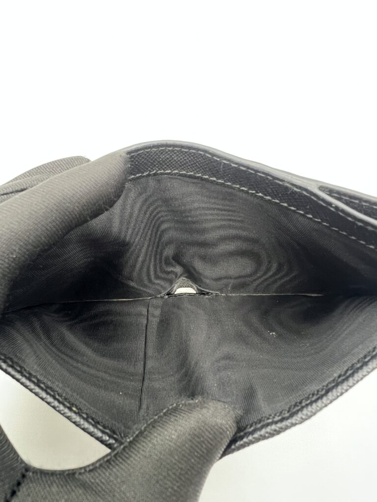 Prada Small Bifold Wallet Saffiano Nero SHW