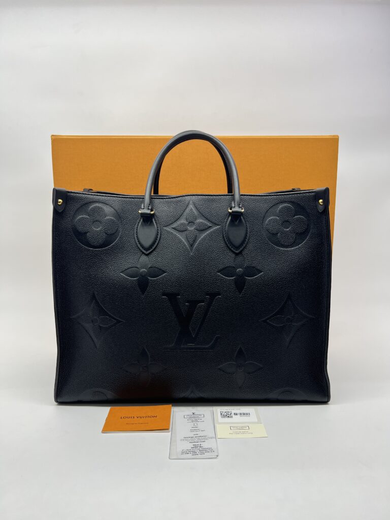 Louis Vuitton On The Go GM Monogram Empreiente Giant Noir GHW
