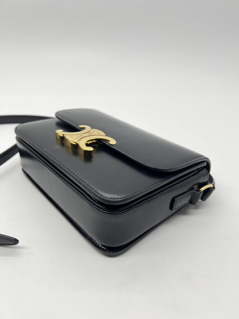 Celine Teen Triomphe Bag Black GHW