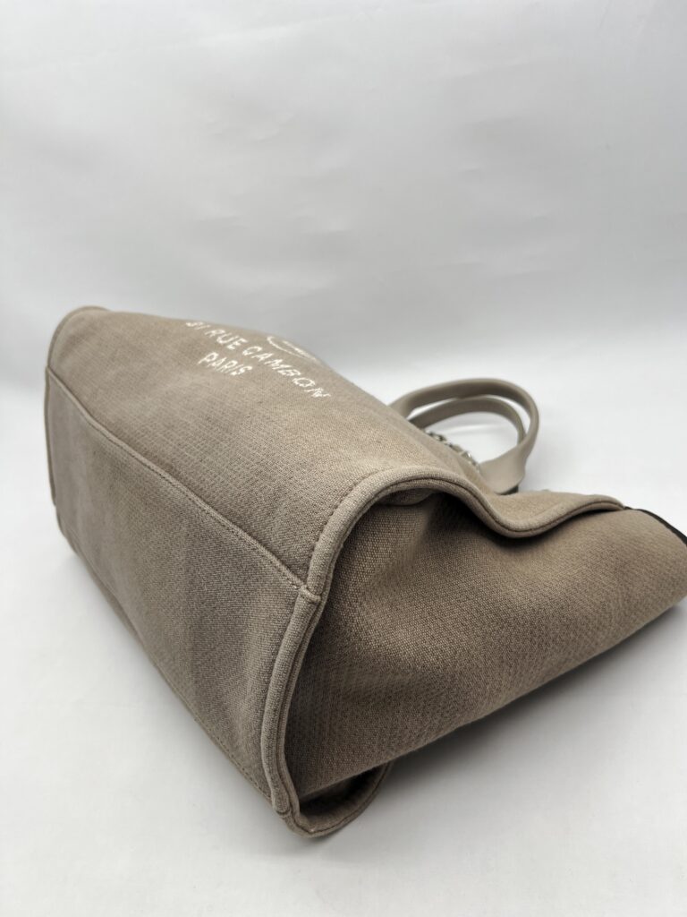 Chanel Deauville Denim Canvas Brown SHW