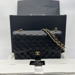 Chanel Classic Jumbo D Flap Caviar Black GHW