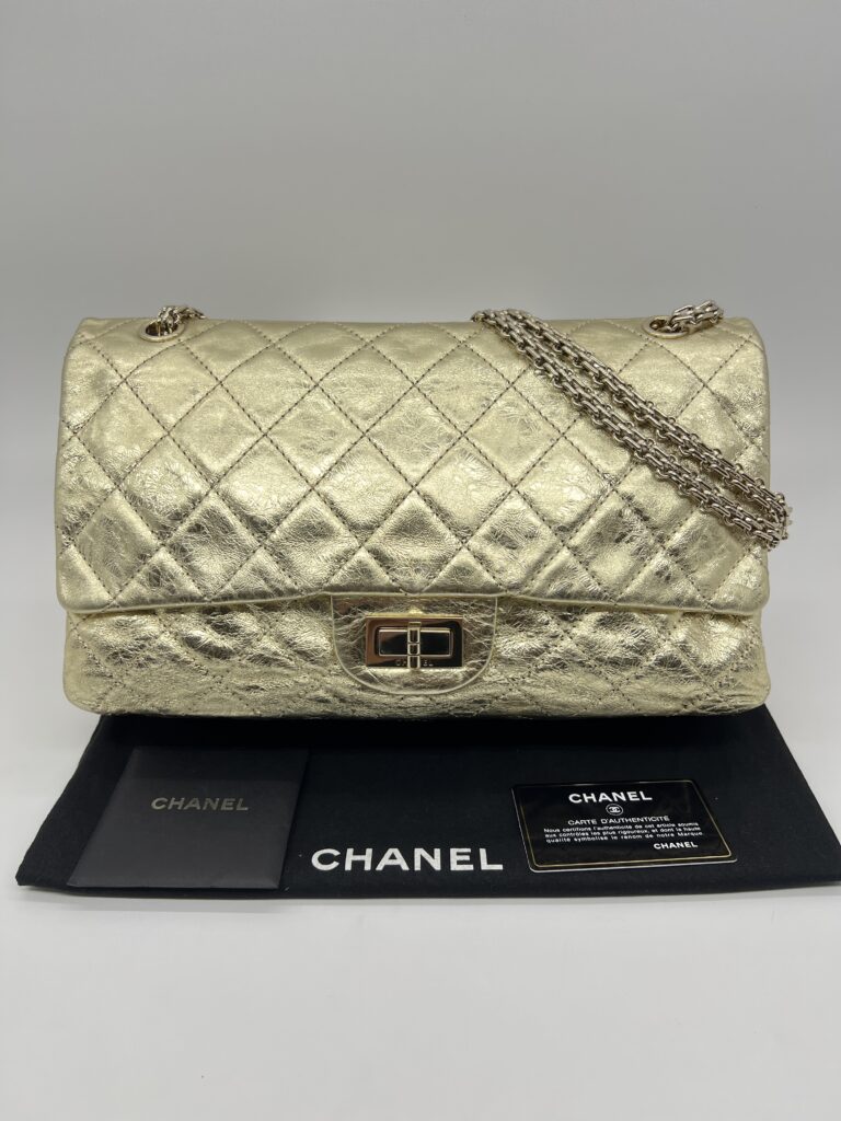 Chanel 2.25 Reissue Flap 22 Metalic Gold LGHW