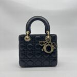 Dior Lady Dior Small Lambskin Black GHW