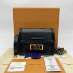 Louis Vuitton Mini Dauphine Epi Black GHW
