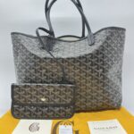 Goyard ST Louis PM Goyardine Noir SHW