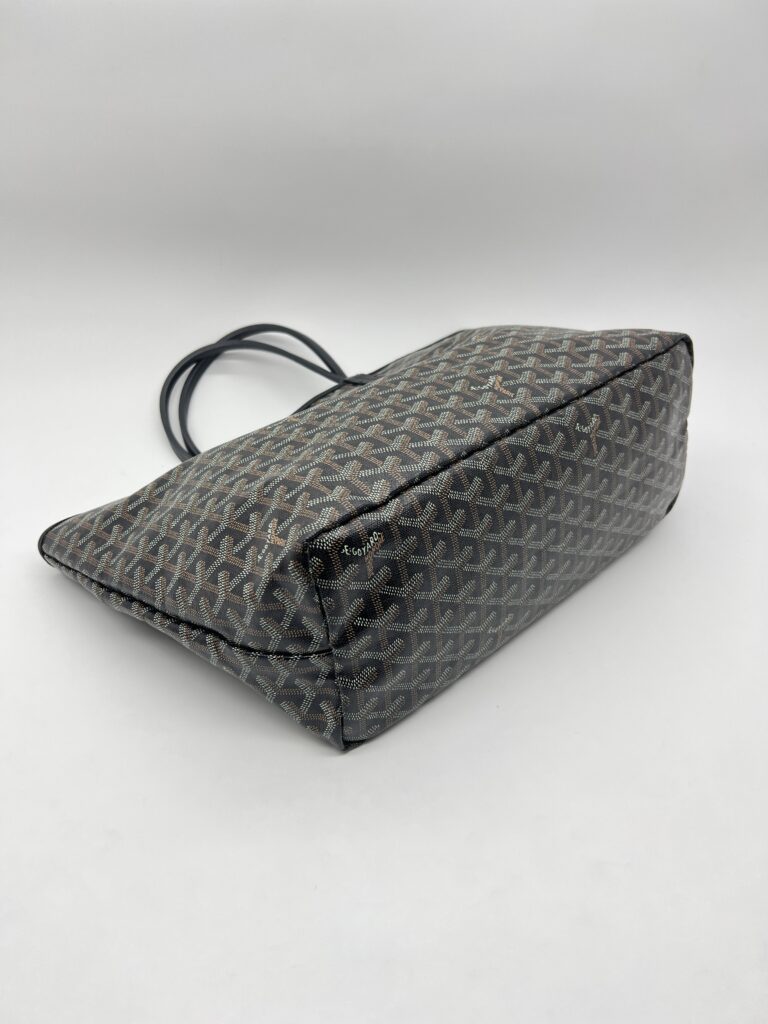 Goyard ST Louis PM Goyardine Noir SHW