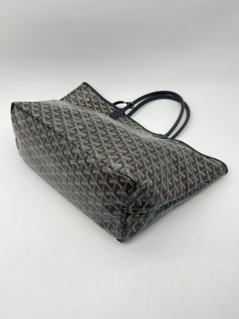 Goyard ST Louis PM Goyardine Noir SHW
