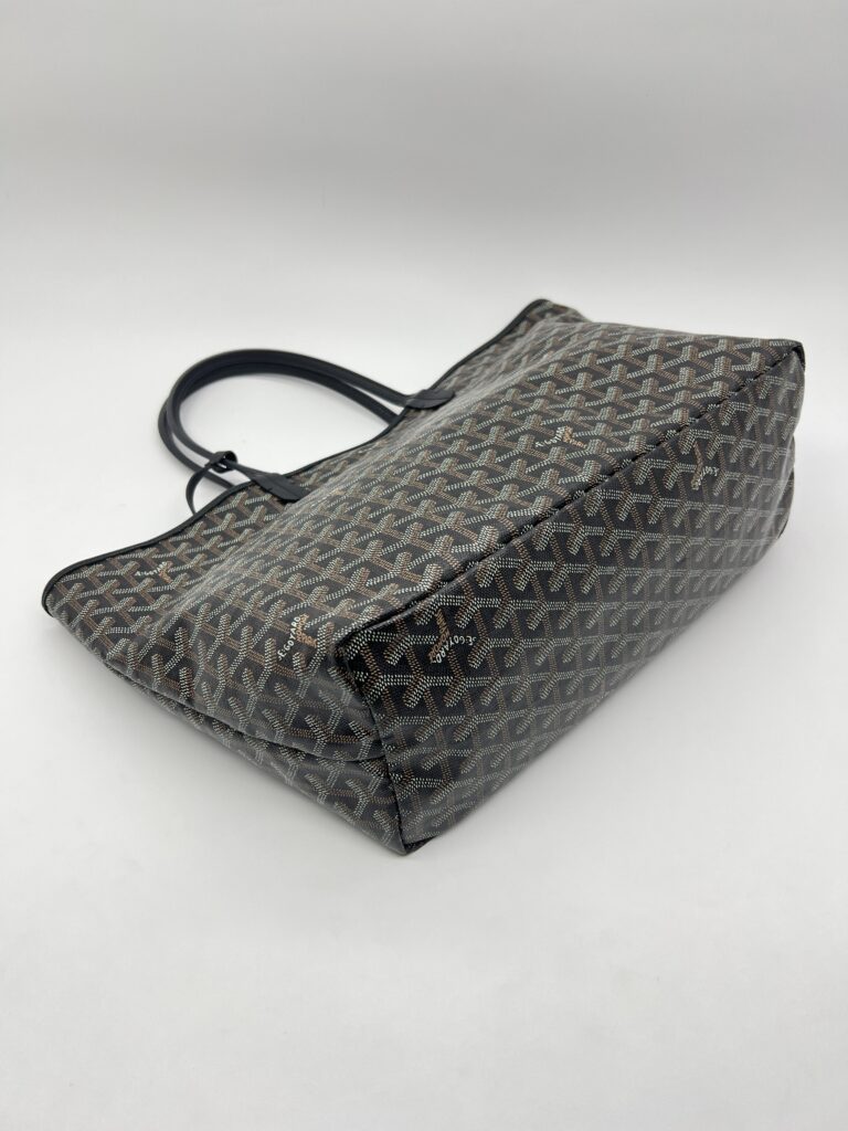 Goyard ST Louis PM Goyardine Noir SHW
