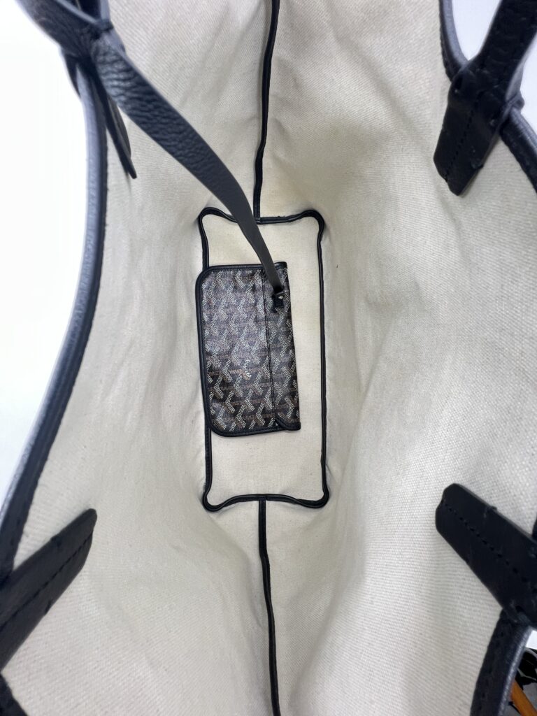 Goyard ST Louis PM Goyardine Noir SHW