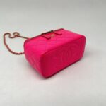 Chanel Vanity Pearl Crush Chain Vernis Neon Pink GHW