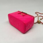 Chanel Vanity Pearl Crush Chain Vernis Neon Pink GHW