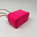 Chanel Vanity Pearl Crush Chain Vernis Neon Pink GHW