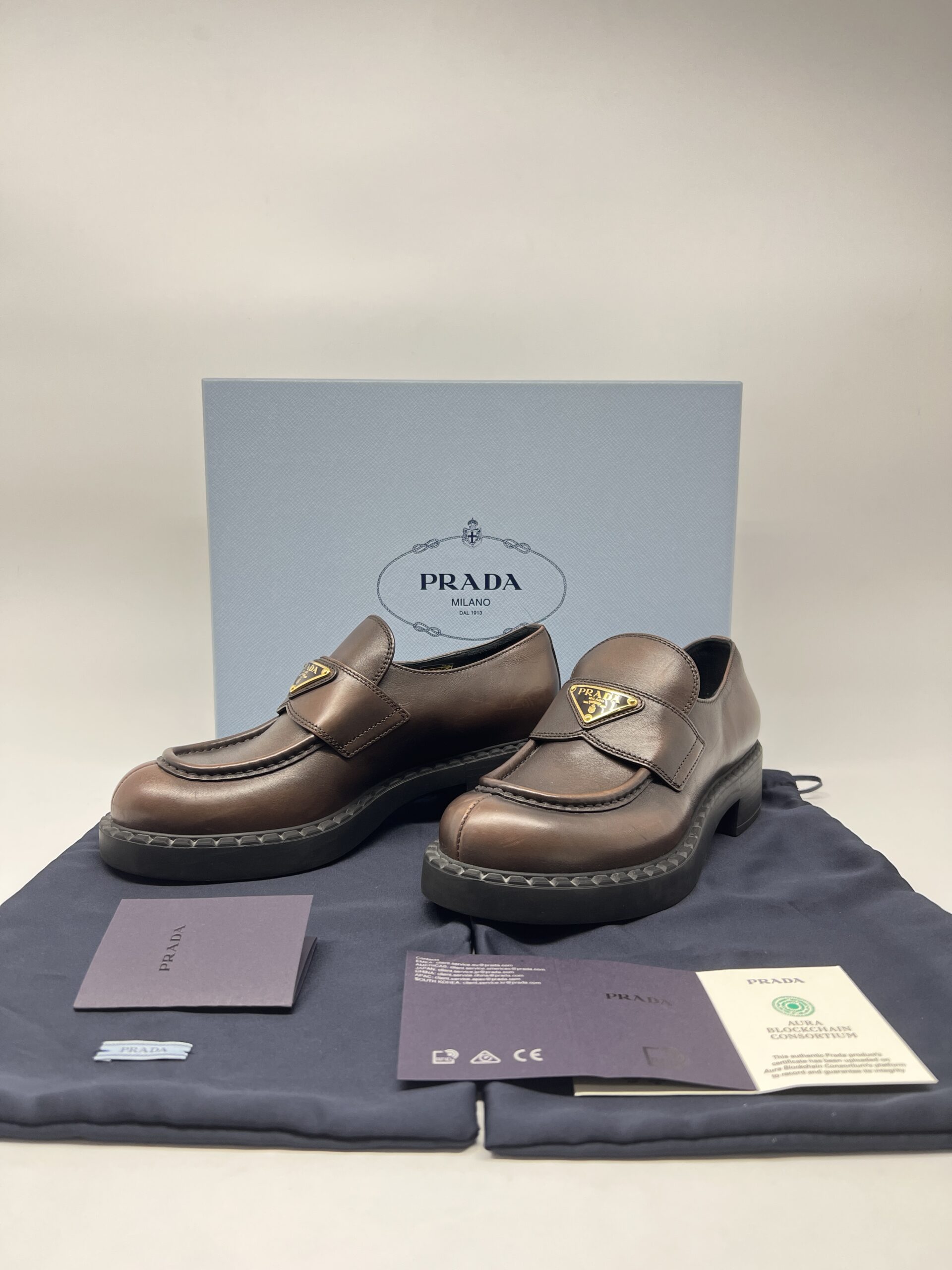Prada Chocolate Brushed Dark Brown
