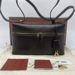 Loro Piana Extra Bag L27 Saddle Leather Dark Chocolate Licorice GHW