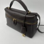 Loro Piana Extra Bag L27 Saddle Leather Dark Chocolate Licorice GHW
