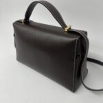 Loro Piana Extra Bag L27 Saddle Leather Dark Chocolate Licorice GHW