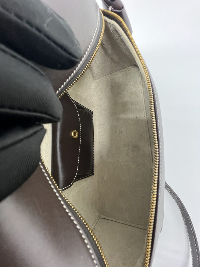 Loro Piana Extra Bag L27 Saddle Leather Dark Chocolate Licorice GHW