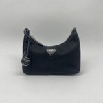 Prada Re-Edition 2005 Saffiano Bianco Nero SHW