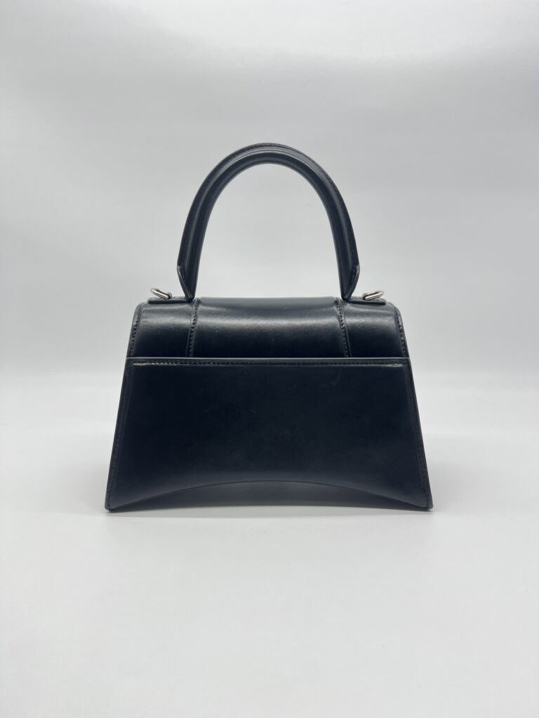 Balenciaga Hourglass Small Smooth Black SHW
