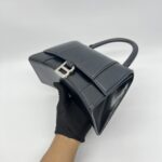 Balenciaga Hourglass Small Smooth Black SHW