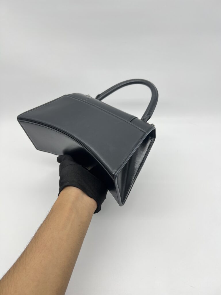 Balenciaga Hourglass Small Smooth Black SHW