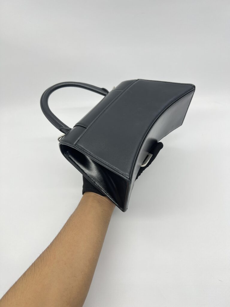 Balenciaga Hourglass Small Smooth Black SHW