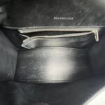Balenciaga Hourglass Small Smooth Black SHW