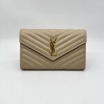 Saint Laurent Woc 22 Grained Nude GHW