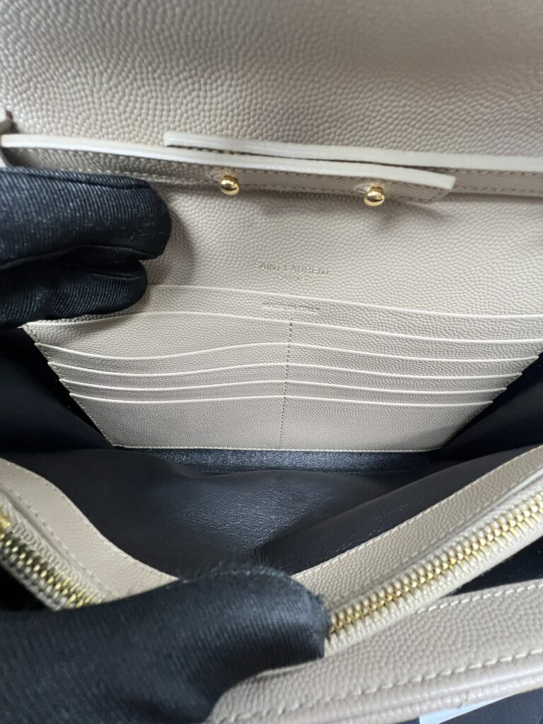 Saint Laurent Woc 22 Grained Nude GHW