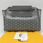 Goyard Rouette Souple PM Goyardine Gris SHW