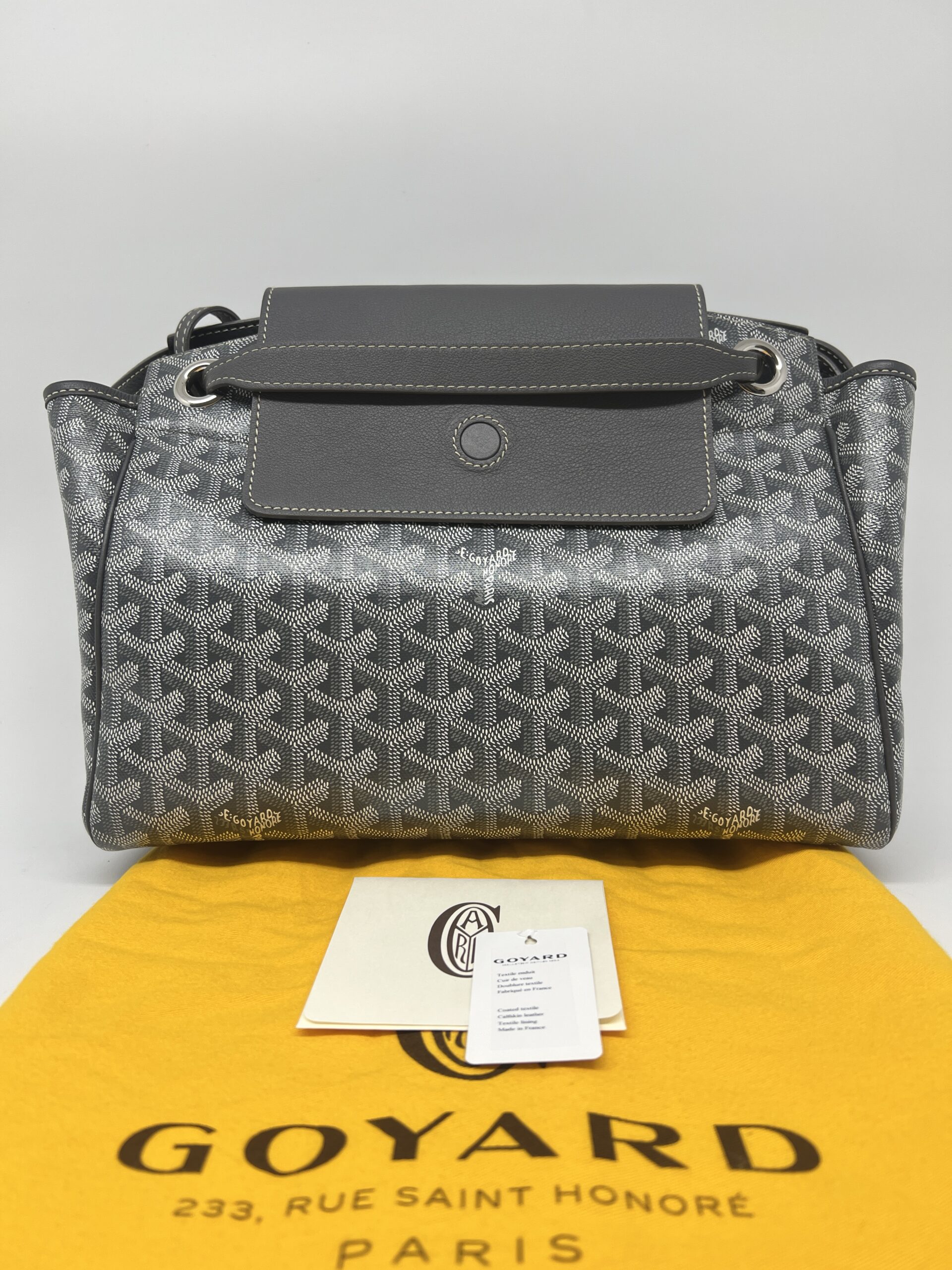 Goyard Rouette Souple PM Goyardine Gris SHW