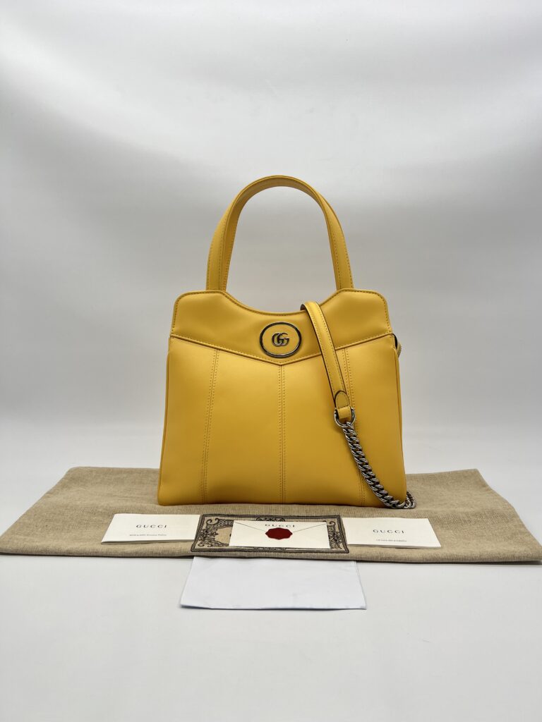 Gucci Petite Small Tote Yellow SHW